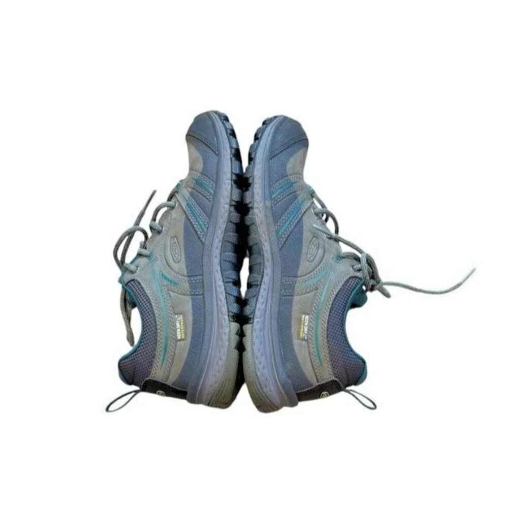 Keen Womens Terradora Hiking Shoes Gray Waterproof Leather Size 6- Trail -*READ*